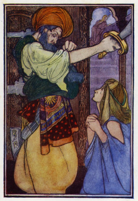 Sininen parta (väri litho) tekijältä Charles Robinson