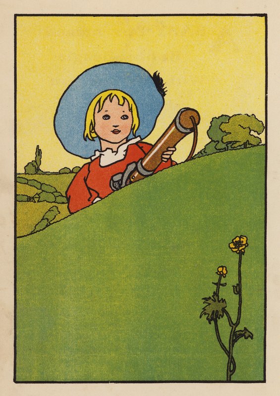 Kuvituskuvitus Babes and Birds -lehteen (värilitraus) tekijältä Charles Robinson