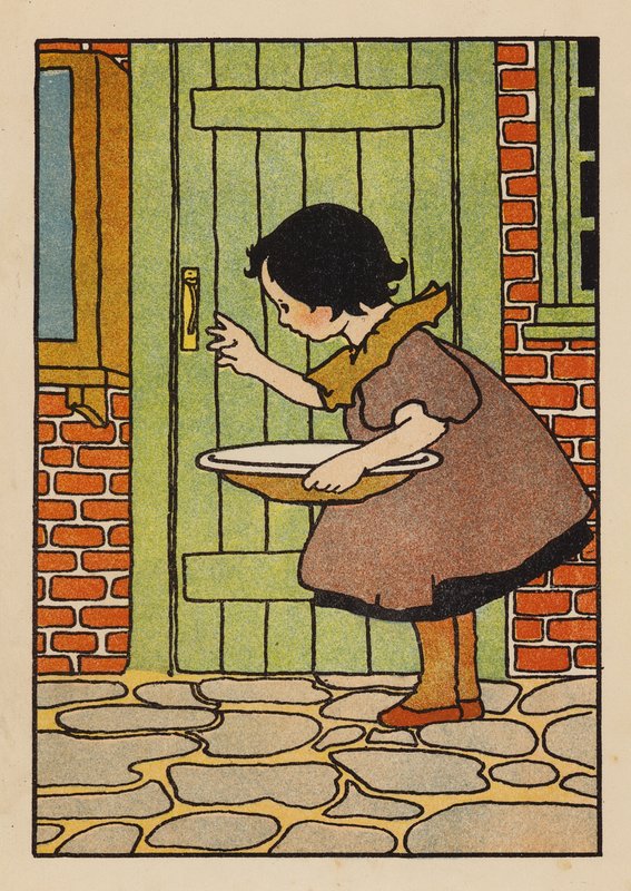 Kuvituskuvitus Babes and Birds -lehteen (värilitraus) tekijältä Charles Robinson