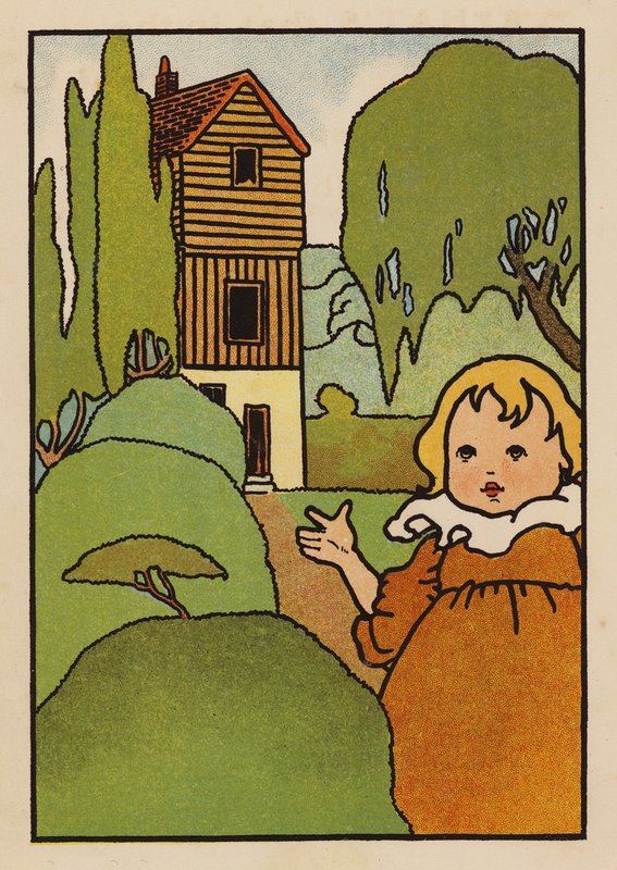 Kuvituskuvitus Babes and Birds -lehteen (värilitraus) tekijältä Charles Robinson
