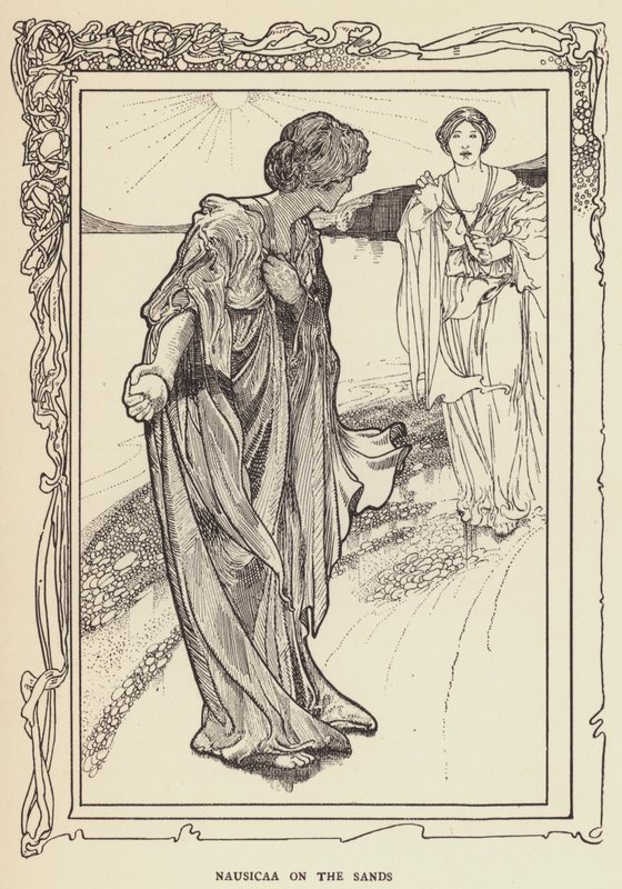 Nausicaa hiekalla tekijältä Sir John Charles Robinson