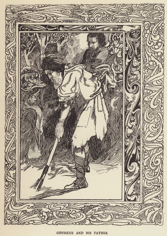Odysseus ja hänen isänsä tekijältä Sir John Charles Robinson