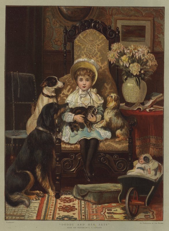 Doddy ja hänen lemmikkinsä (chromolitho) tekijältä Charles Trevor Garland