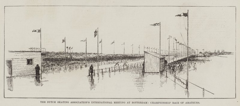 Hollannin luisteluliiton kansainvälinen kokous Rotterdamissa, amatöörien mestaruuskilpailu tekijältä Charles Whymper