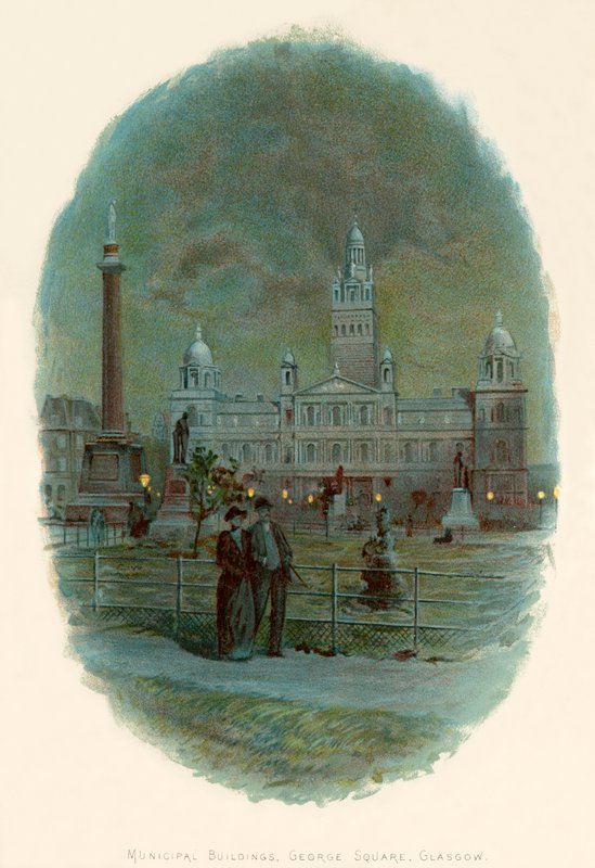 Kunnalliset rakennukset, George Square, Glasgow tekijältä Charles Wilkinson