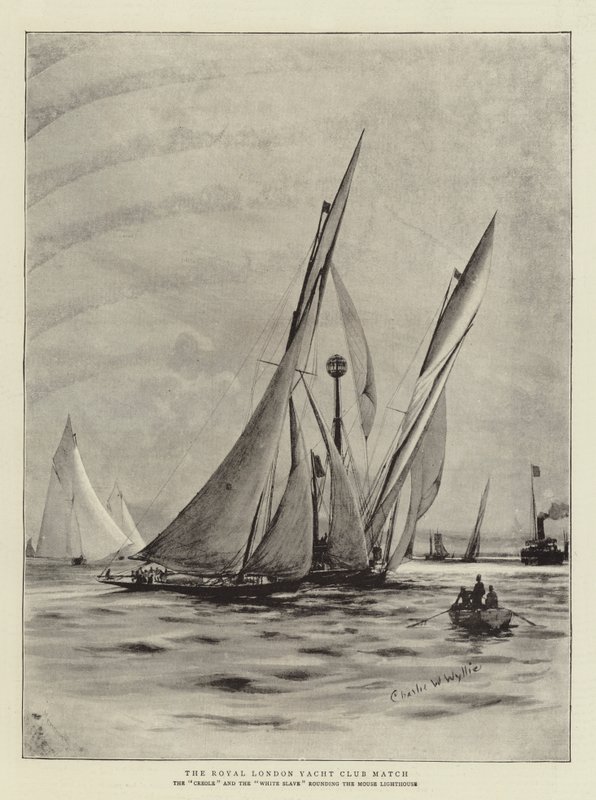 Royal London Yacht Club Match tekijältä Charles William Wyllie