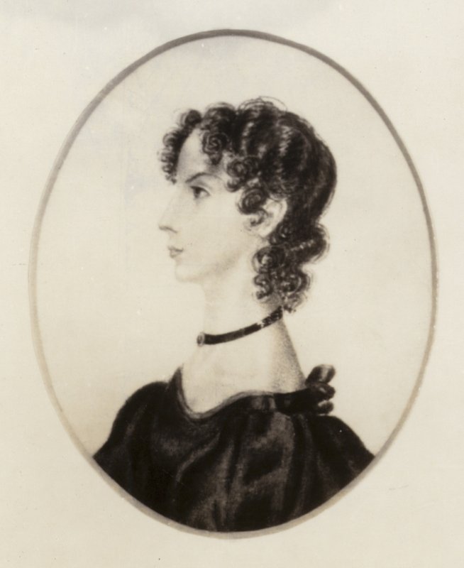 Anne Bronte (1820-1849), englantilainen kirjailija ja runoilija tekijältä Charlotte Bronte