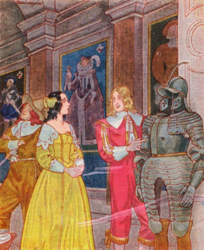 Ahnengalerie / Esivanhempien galleria (värilitografia) tekijältä Christophe (1856 1945)