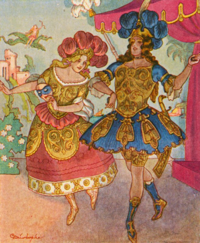 Ballett Und Oper / Baletti ja ooppera (värilitro) tekijältä Christophe (1856 1945)