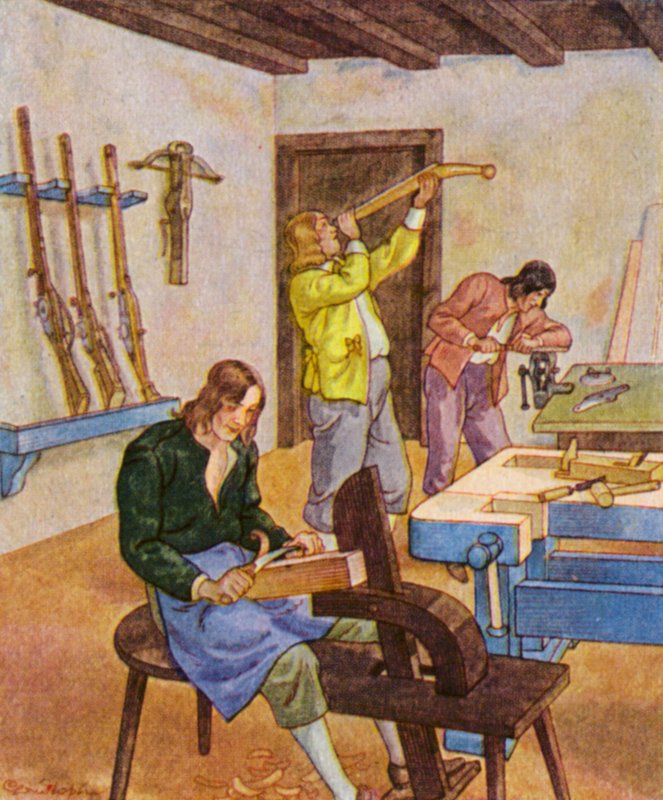 Bushmaker / Buchsenmacher (värilitra) tekijältä Christophe (1856 1945)