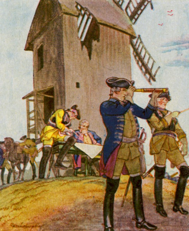 Feldherrnhugel / Komentajakukkula (värilitografia) tekijältä Christophe (1856 1945)