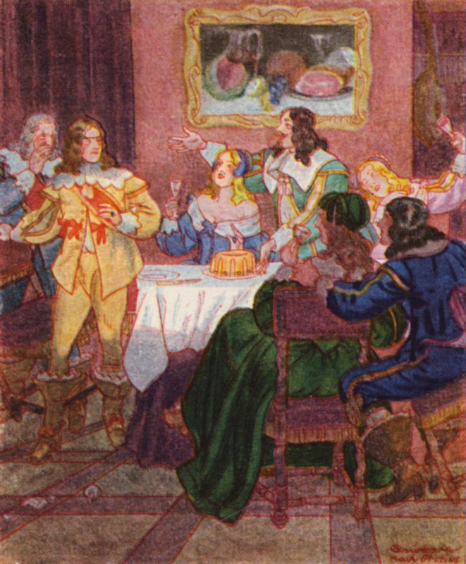 Kavalierstour / Grand Tour (värilitro) tekijältä Christophe (1856 1945)