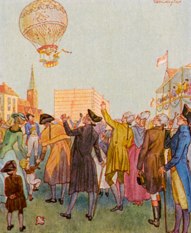 Luftballon / Ilmapallo (värilitro) tekijältä Christophe (1856 1945)