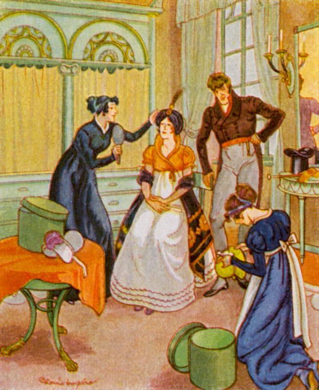Modesalon / Muotisalonki (värilitro) tekijältä Christophe (1856 1945)