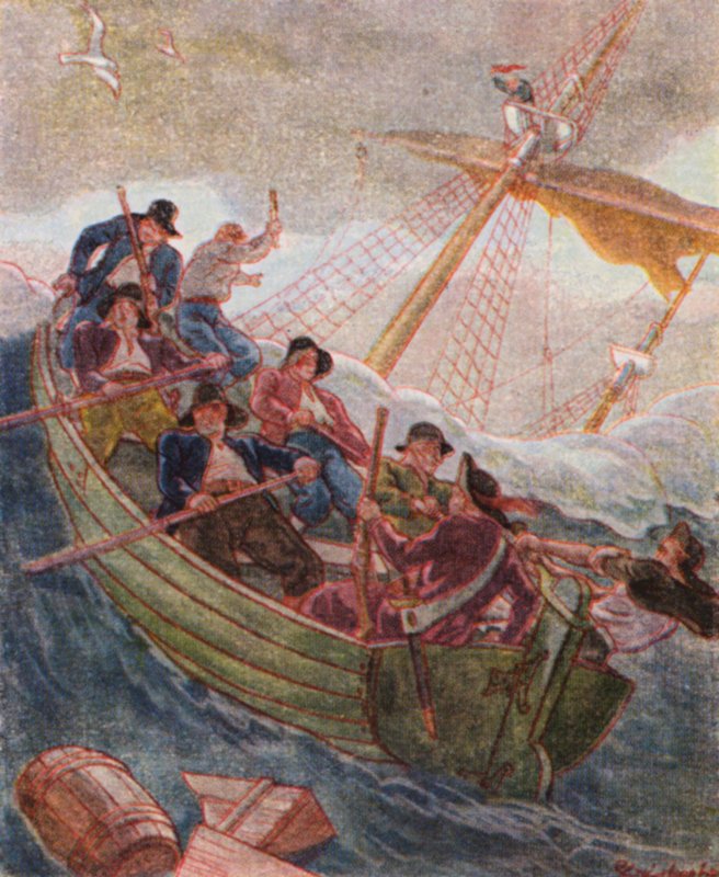 Piraten In Seenot / Merirosvot hädässä (värilitra) tekijältä Christophe (1856 1945)