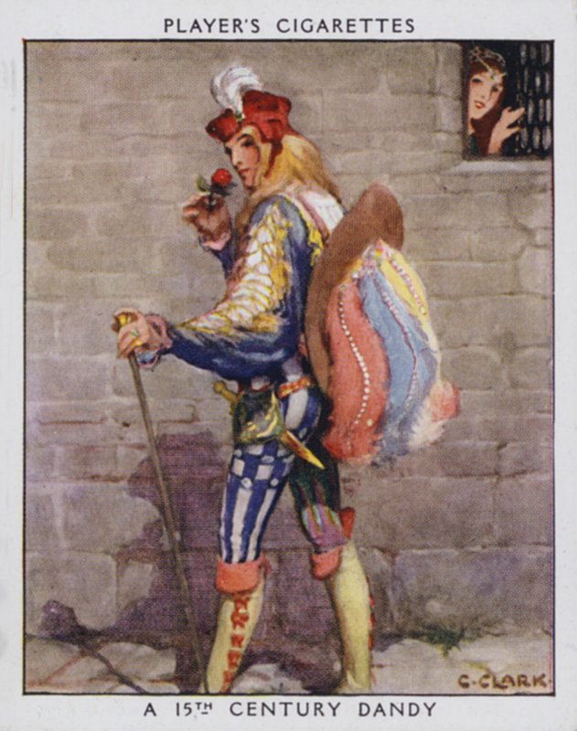 15th Century Dandy (väri litho) tekijältä Christopher (after) Clark