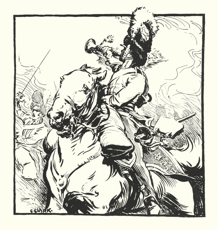 Bugler of the Scots Greys, piirtää Major Drapkin & Co