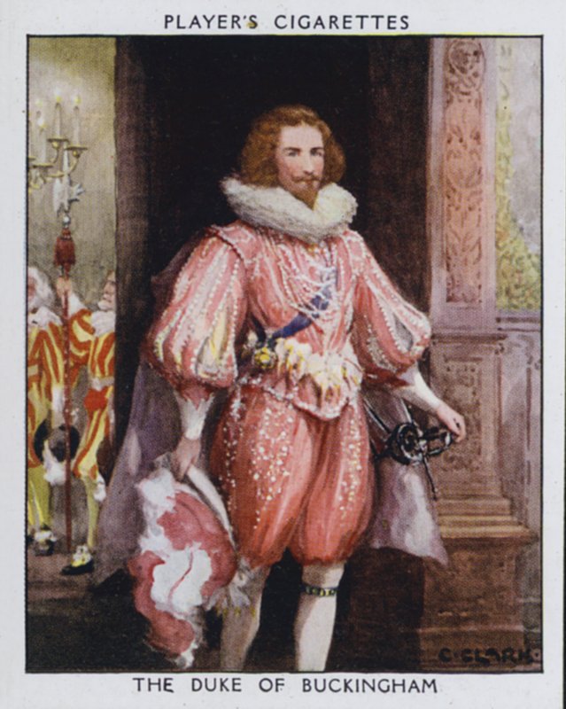 El duc de Buckingham, Steenie, favorit del rei Jaume I (litografia en color) finlandès tekijältä Christopher (after) Clark