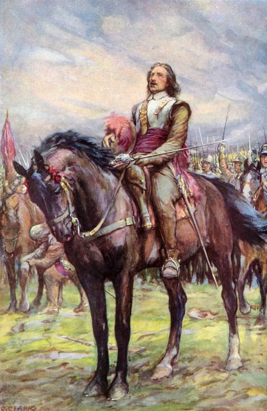 Oliver Cromwell huutaa Jumalan tukea ennen taistelua tekijältä Christopher Clark