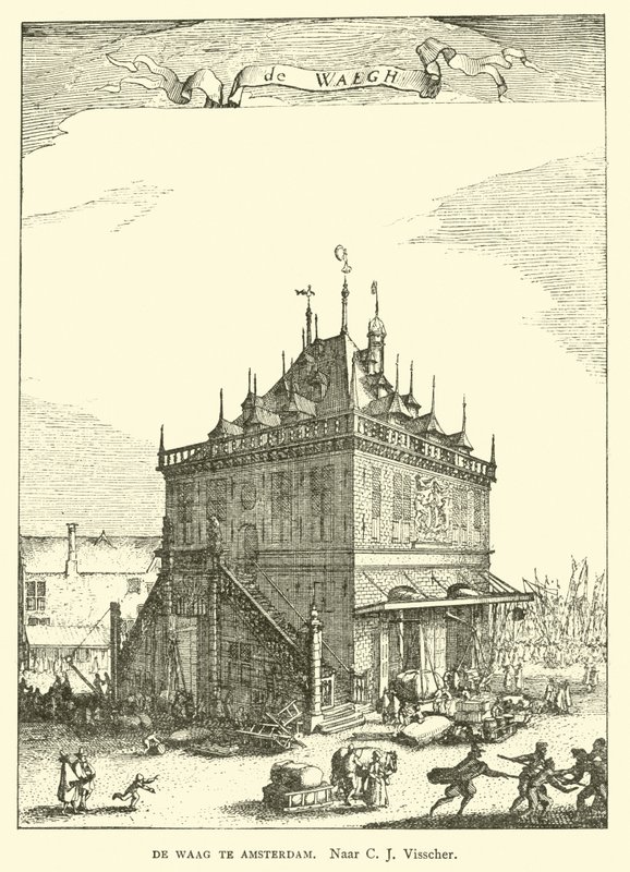 Waag (vaakatalo) Amsterdamista tekijältä Claes Jansz Visscher