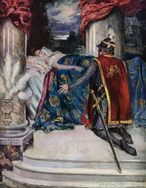 Unelmoin, että asuin marmorihallissa (väri litho) tekijältä Clarence F. Underwood