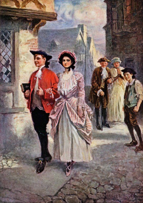 Sally In Our Alley (väri litho) tekijältä Clarence F. Underwood