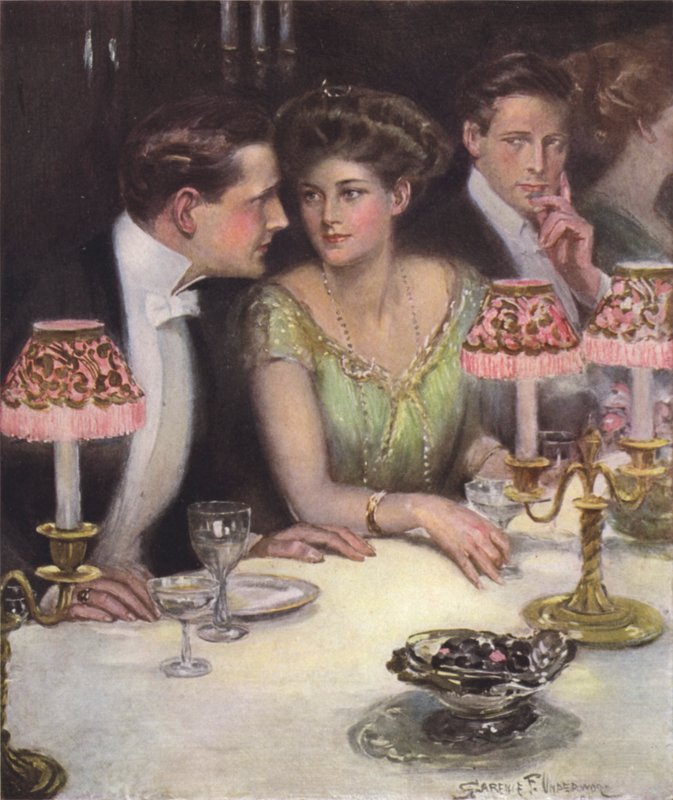 Vain kaksi illallisella tekijältä Clarence F. Underwood