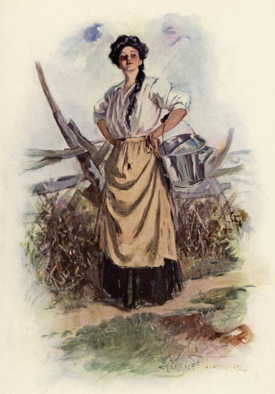Minne olet menossa Pretty Maid (väri litho) tekijältä Clarence F. Underwood