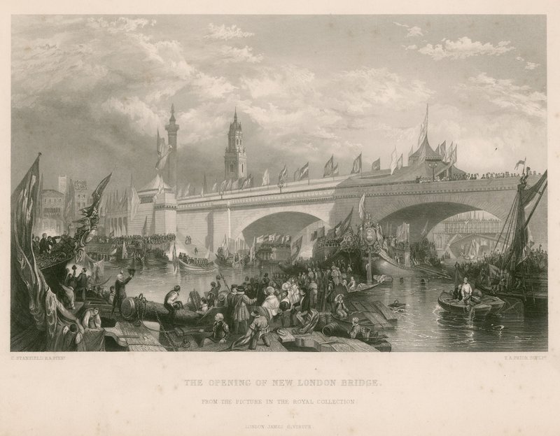 New London Bridgen avajaiset tekijältä Clarkson Frederick Stanfield