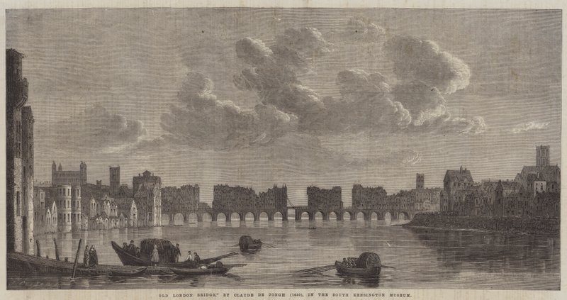Old London Bridge tekijältä Claude de Jongh