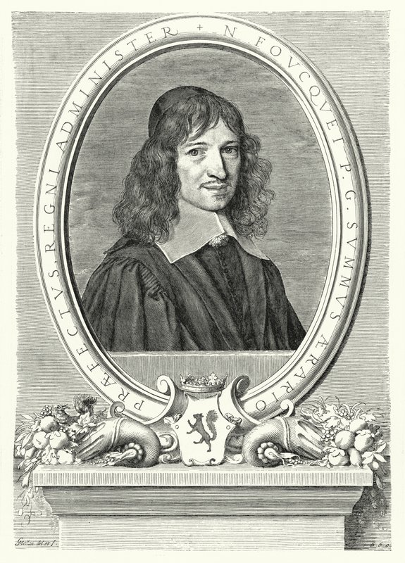 Nicolas Fouquet, Ranskan talousjohtaja Louis XIV:n aikana (kaiverrus) tekijältä Claude Mellan
