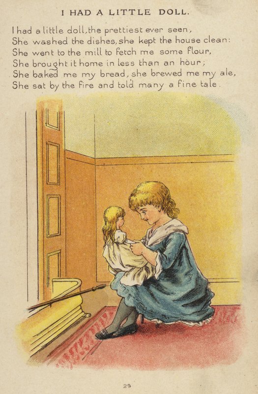 Loru: Minulla oli pieni nukke (chromolitho) tekijältä Constance Haslewood