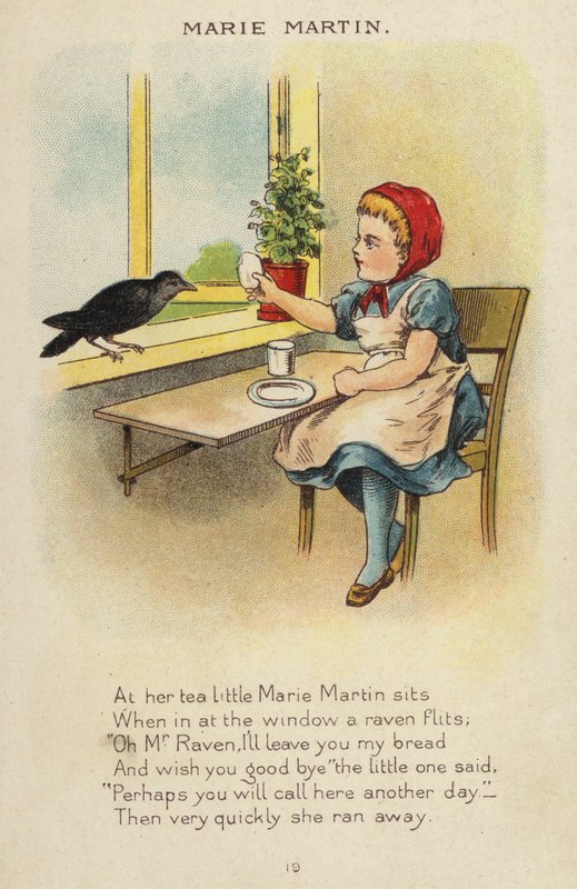 Lastenlaulu: Marie Martin (chromolitho) tekijältä Constance Haslewood