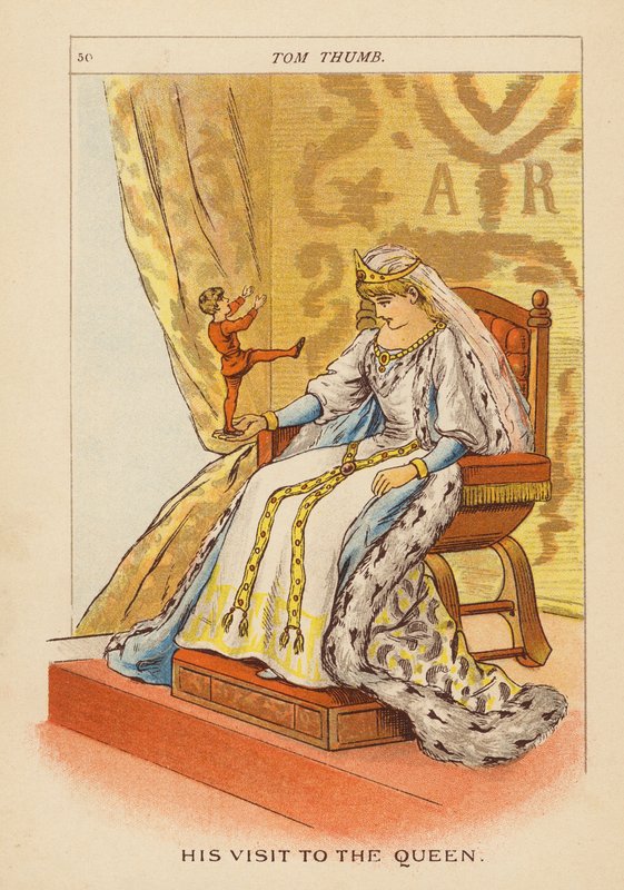 Tom Thumb (värillinen litografia) tekijältä Constance Haslewood