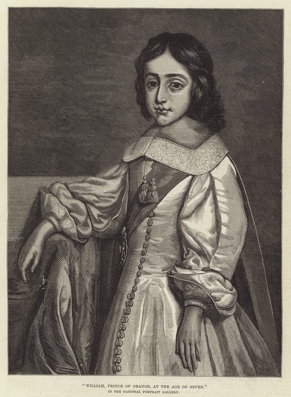 William, Orangen prinssi, seitsemänvuotiaana, National Portrait Galleryssa tekijältä Cornelius Janssen van Ceulen
