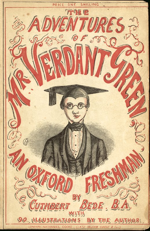 Kansikuva elokuvalle The Adventures of Mr Verdant Green An Oxford Freshman tekijältä Cuthbert Bede