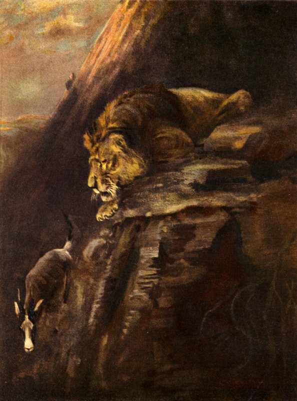 Harppaus elämään (värilitho) tekijältä Cuthbert Edmund Swan