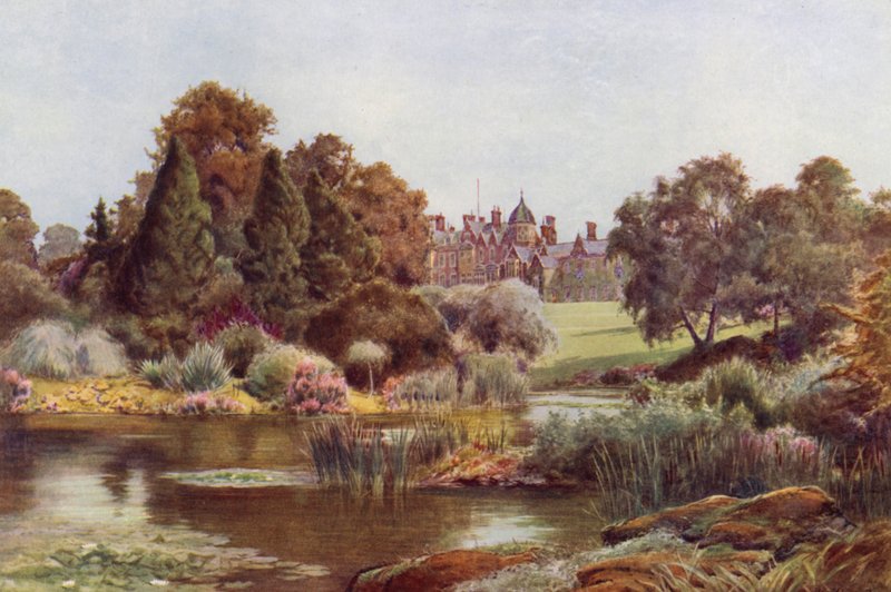 Järvi West Gardenissa, Sandringham (väri litho) tekijältä Cyril Ward