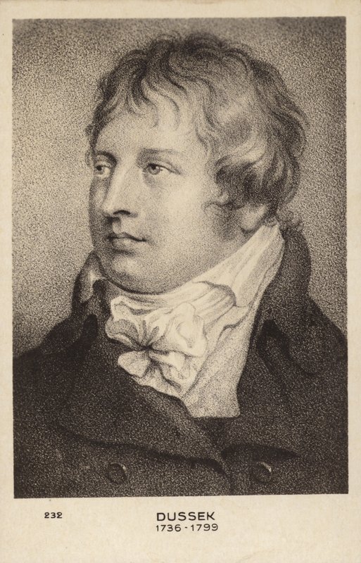 Jan Ladislav Dussek, tšekkiläinen säveltäjä ja pianisti (1760-1812) tekijältä Czech School