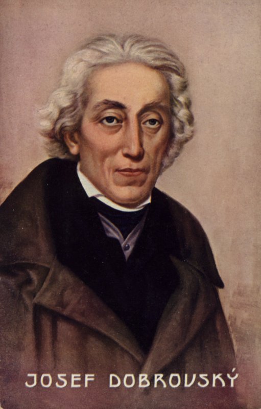 Josef Dobrovsky (1753-1829), tšekkiläinen filologi ja historioitsija tekijältä Czech School