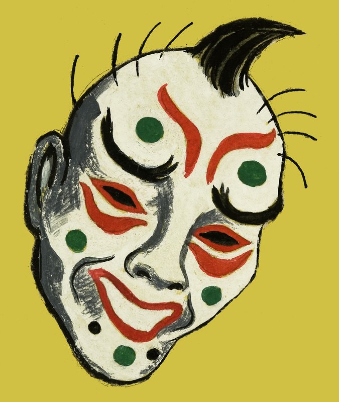 Japanilainen teatterinaamio tekijältä Dan Escott