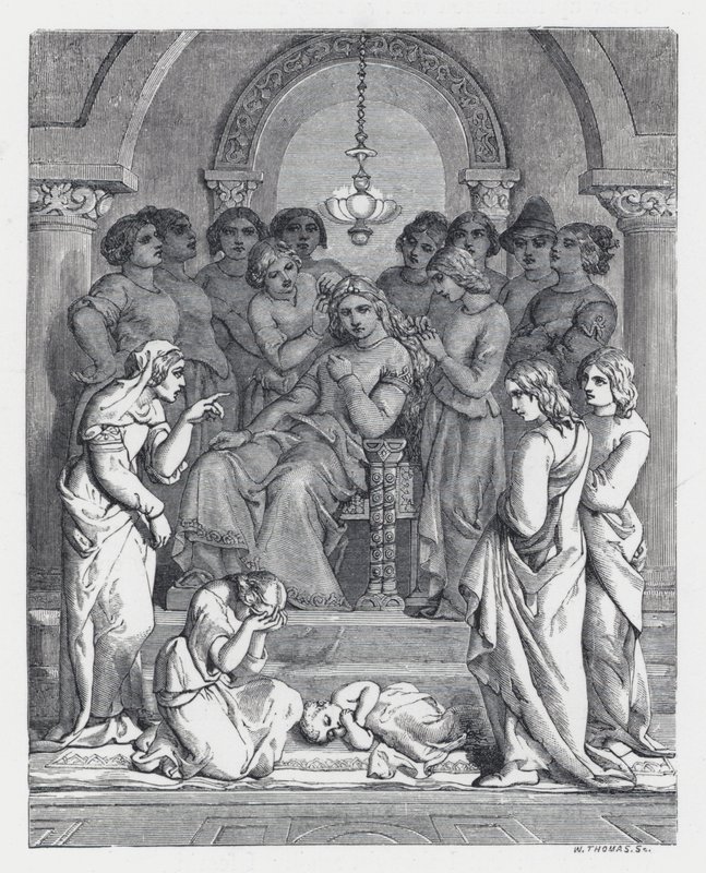Kuvitus Tennysonin runolle Prinsessa (kaiverrus) tekijältä Daniel (after) Maclise