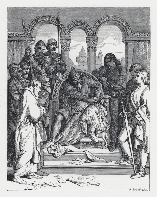 Kuvitus Tennysonin runolle Prinsessa (kaiverrus) tekijältä Daniel (after) Maclise
