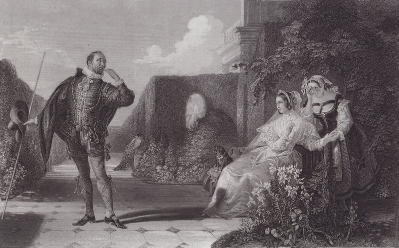 Malvolio, kahdestoista yö (kaiverrus) tekijältä Daniel (after) Maclise