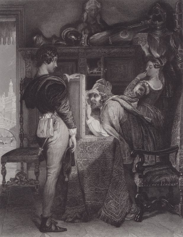Salvator Rosa (kaiverrus) tekijältä Daniel (after) Maclise