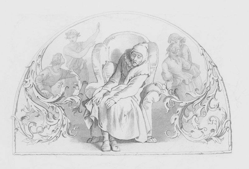Shakespeare, Viimeinen kohtaus (kaiverrus) tekijältä Daniel (after) Maclise