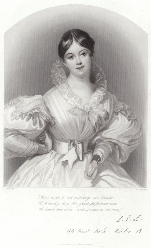 Letitia Elizabeth Landonin muotokuva tekijältä Daniel Maclise