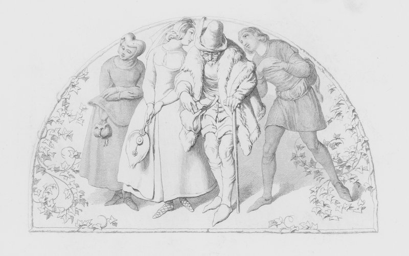 Shakespeare, Laiha ja tohveli?d Pantaloon tekijältä Daniel Maclise