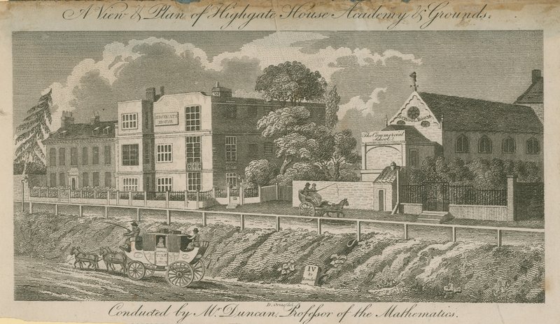 Näkymä ja suunnitelma Highgate House Academy