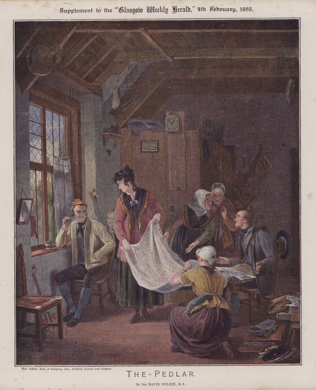 Pedlar (väri litho) tekijältä David (after) Wilkie
